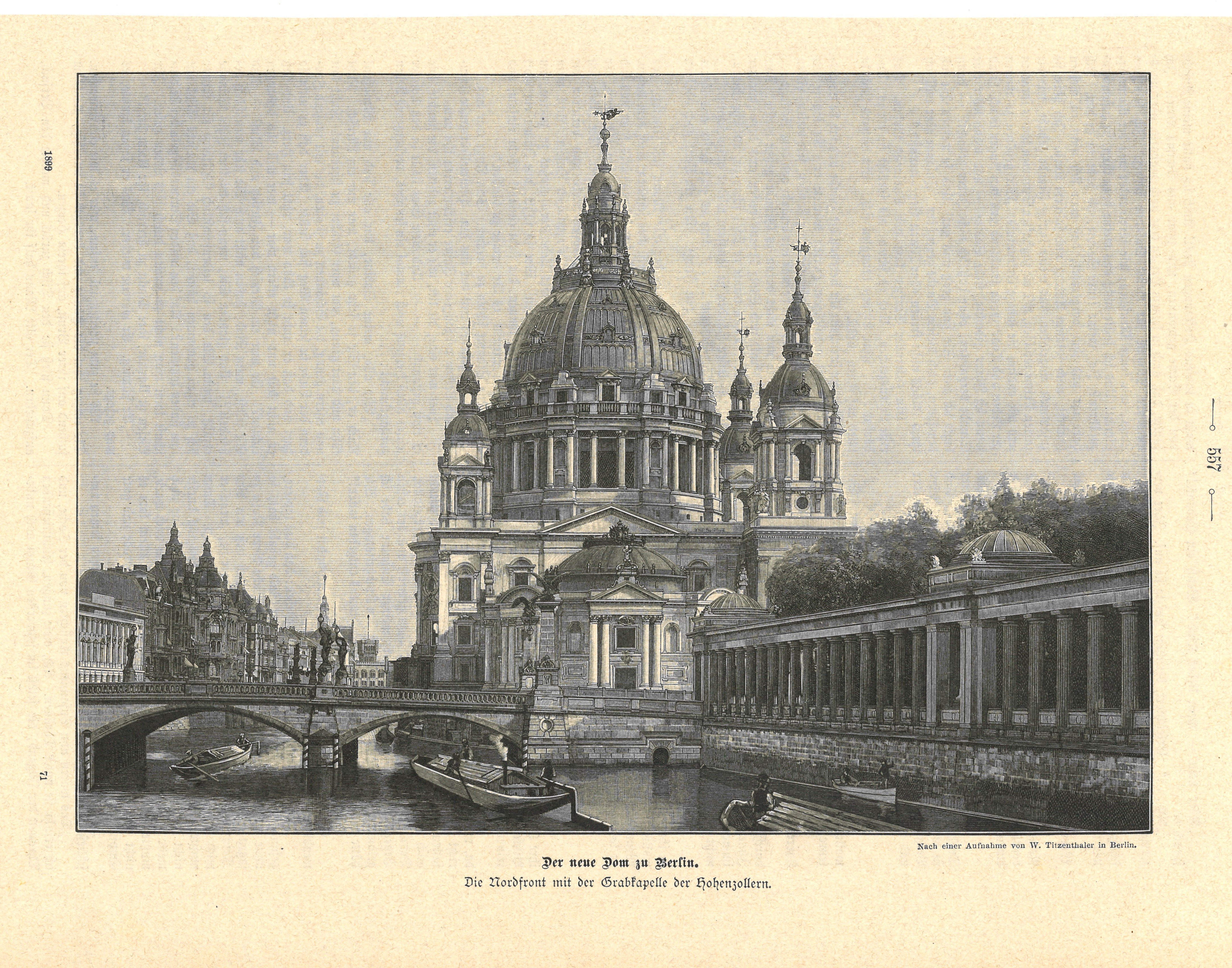 Unknown artist, Berlin-Mitte: Dom von Norden