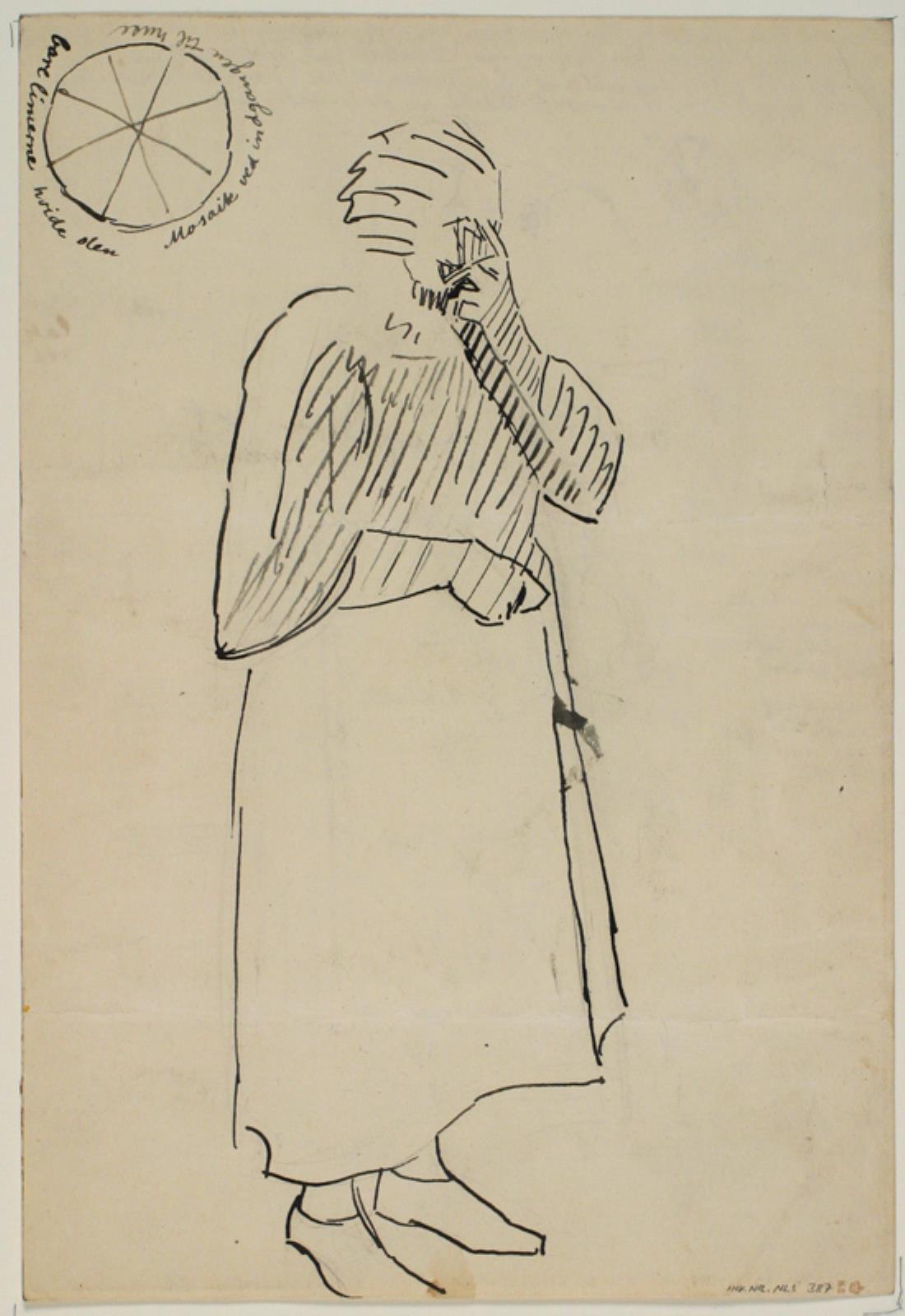 Niels Larsen Stevns, Figurstudie, samt inddelt cirkel