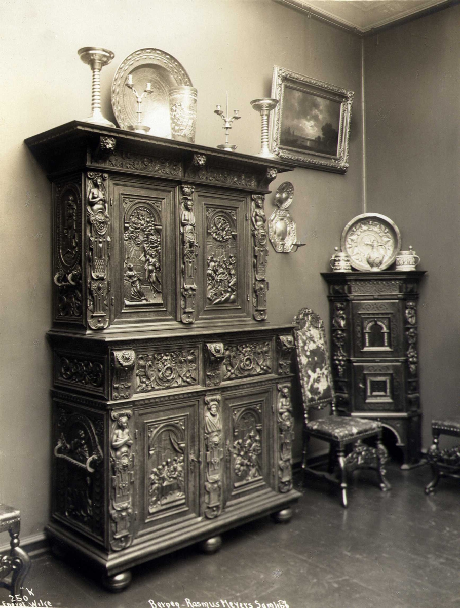 Anders Beer Wilse, Skap, Rasmus Meyers samling, Bergen Kunstmuseum, Bergen, Hordaland. Fotografert 1912.
