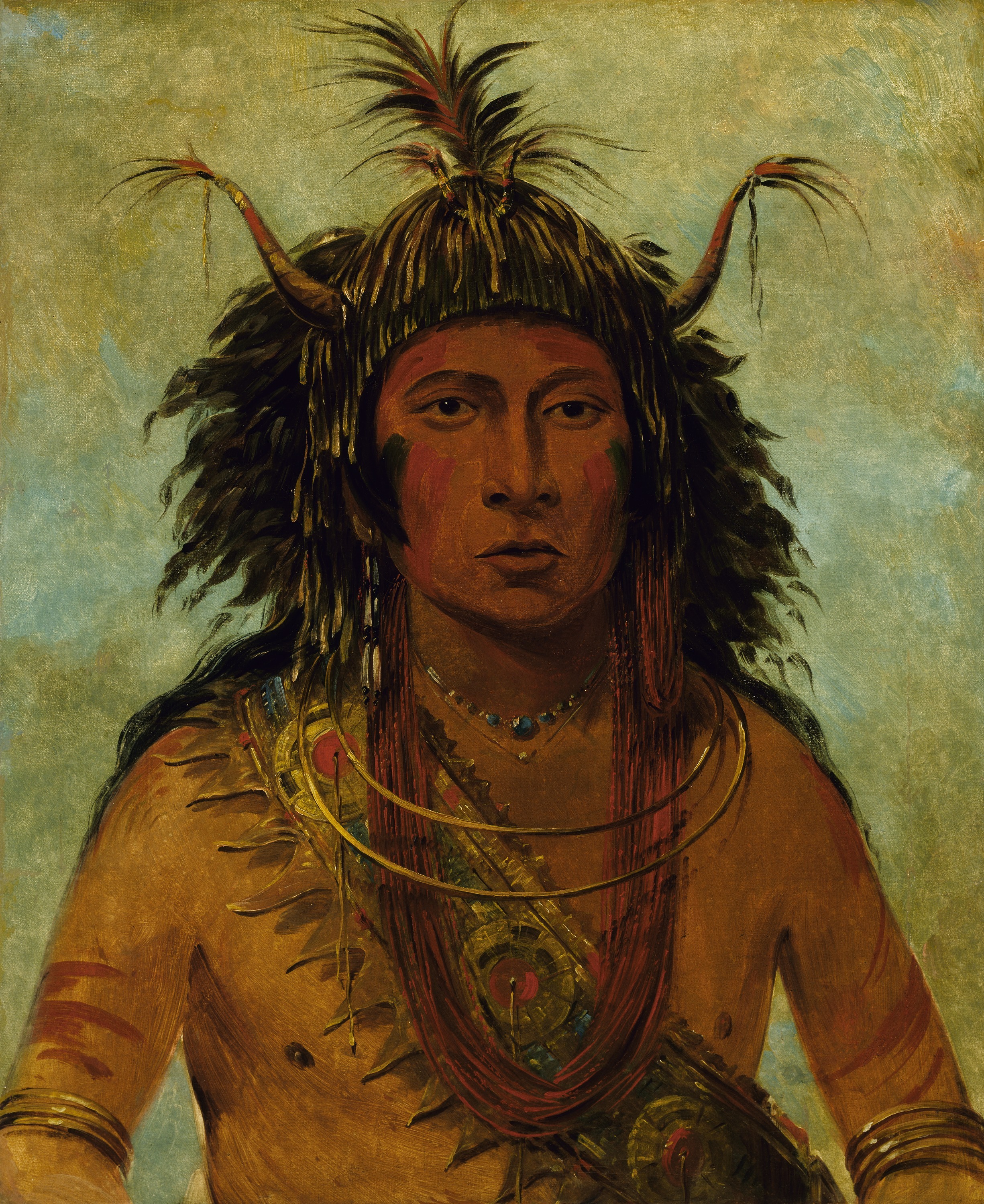 George Catlin, Say-say-gon, Hail Storm, War Chief