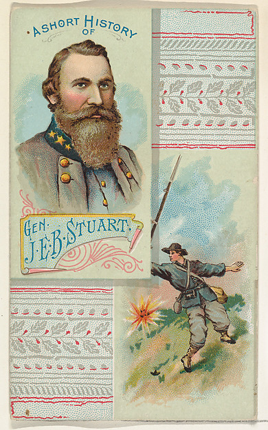 W. Duke, Sons & Co., A Short History: General James Ewell Brown Stuart, from the Histories of Generals series (N114) issued by W. Duke, Sons & Co. to promote Honest Long Cut Smoking and Chewing Tobacco
