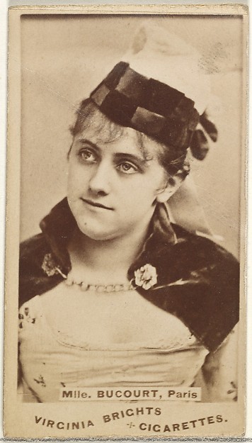Allen & Ginter, Mlle. Bucourt, Paris, from the Actors and Actresses series (N45, Type 1) for Virginia Brights Cigarettes