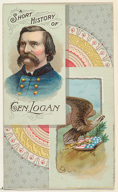 W. Duke, Sons & Co., A Short History: General John Logan, from the Histories of Generals series (N114) issued by W. Duke, Sons & Co. to promote Honest Long Cut Smoking and Chewing Tobacco