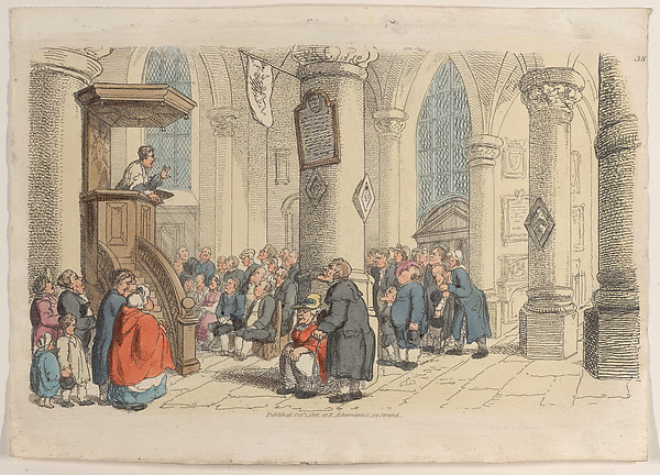 Thomas Rowlandson, Plate 38, from "World in Miniature"