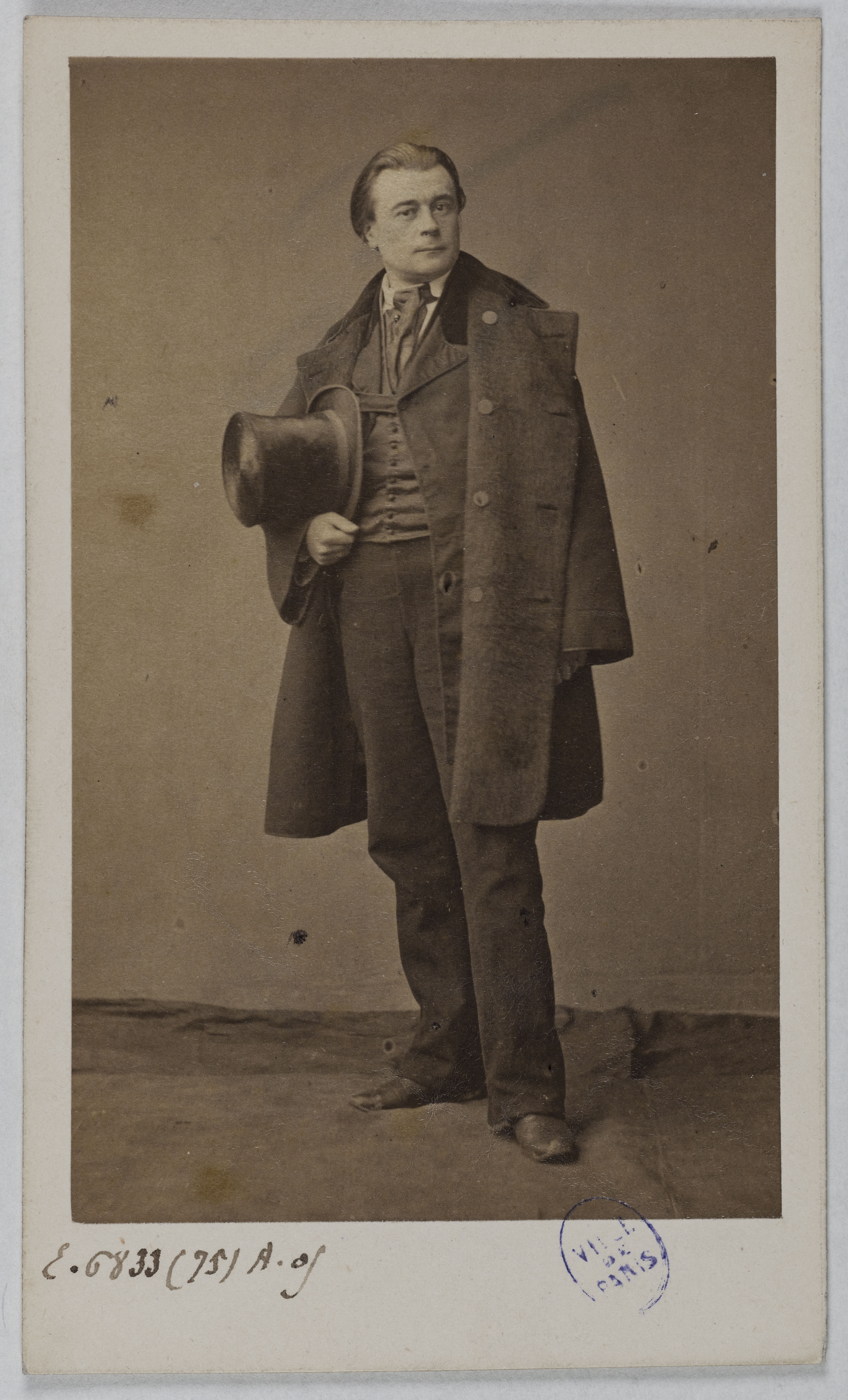 Pierre Petit & Trinquart, Portrait de Freville (Eugène Félix Constant Langlois, dit), (1826-1890), (acteur au théâtre de l'Odéon)