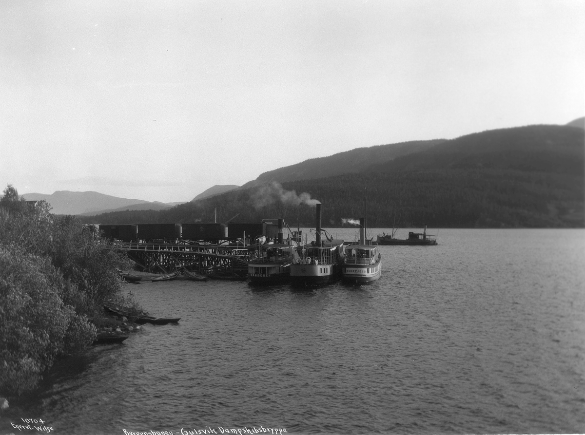 Anders Beer Wilse, Prot: Bergensbanen - Gulsvik Dampskibsbrygge 1909