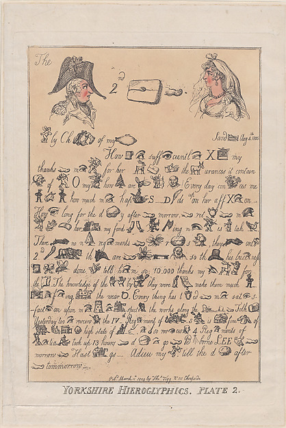 Thomas Rowlandson, Yorkshire Hieroglyphics, Plate 2