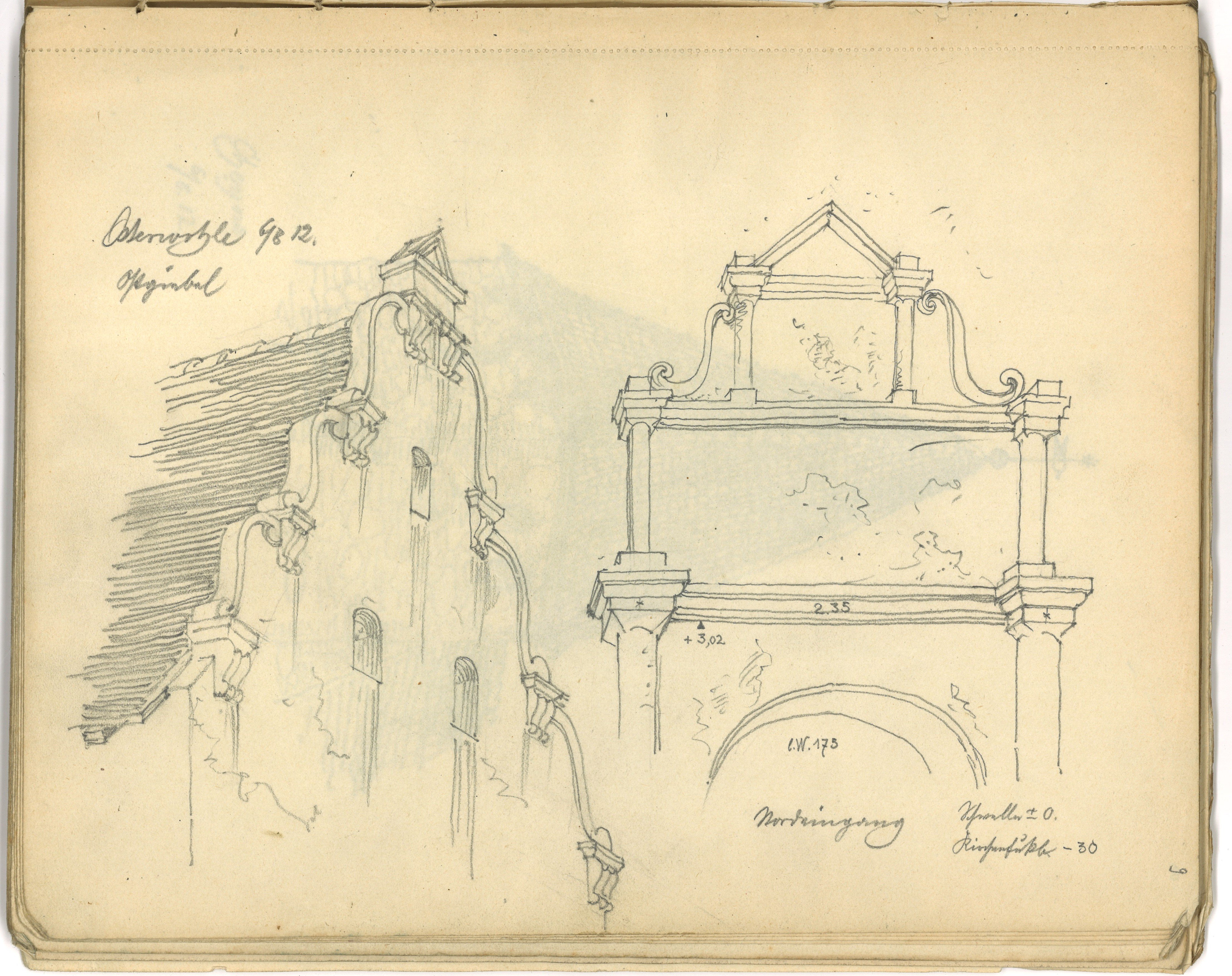 Otto Stiehl, Osterwohle (Kr. Salzwedel): Dorfkirche, Details