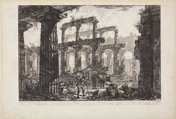 Giovanni Battista Piranesi, Resterne af cella i Neptun-templet [...]