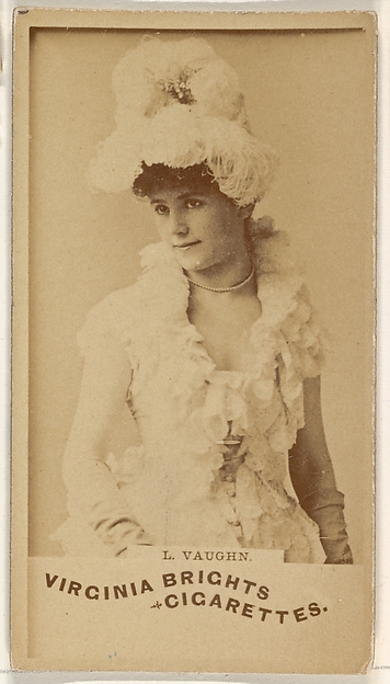Allen & Ginter, L. Vaughn, from the Actors and Actresses series (N45, Type 1) for Virginia Brights Cigarettes