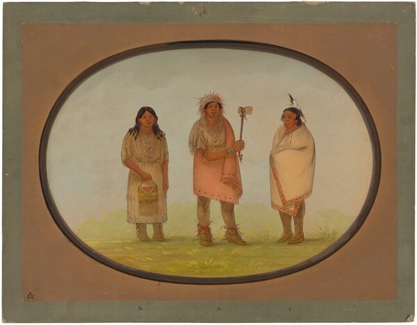 George Catlin, Three Piankeshaw Indians