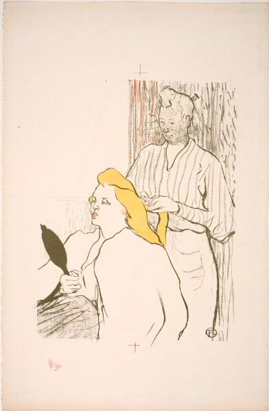 Henri de Toulouse-Lautrec, La Coiffure. Programme du Théâtre Libre