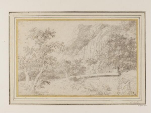 Jan Both, Landscape with the wooden bridge at Sulmona, near Tivoli