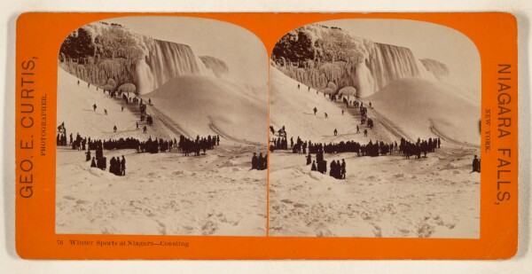George E. Curtis, Winter Sports at Niagara - Coasting [Niagara Falls, New York]
