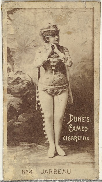W. Duke, Sons & Co., Card Number 4, Vernona Jarbeau, from the Actors and Actresses series (N145-4) issued by Duke Sons & Co. to promote Cameo Cigarettes