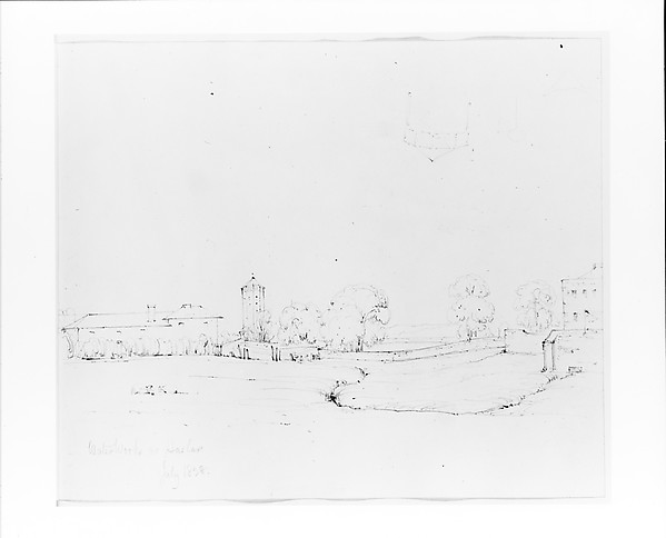 John William Casilear, Waterworks in Haslan (from Sketchbook)