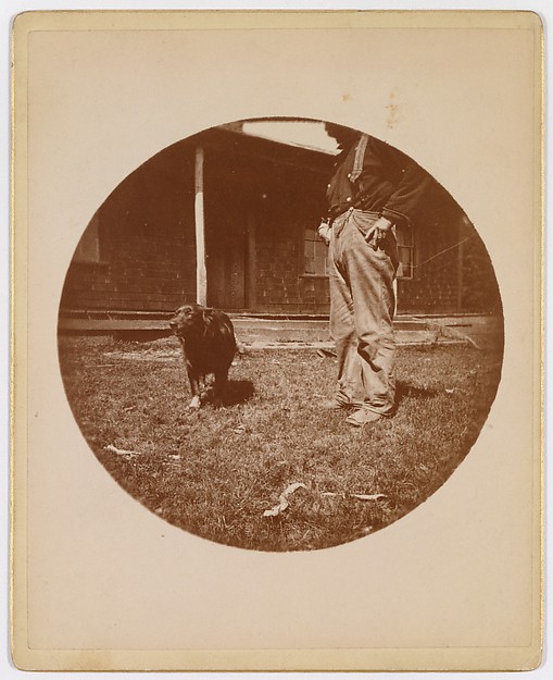 Unknown, [Snapshot: Dog and Man]