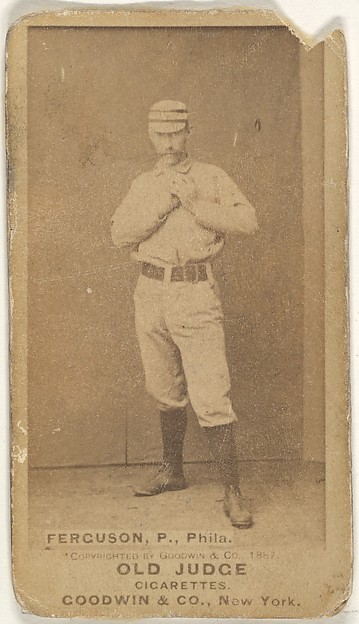 Goodwin & Company, Charles J. "Charlie" Ferguson, Pitcher, Philadelphia, from the Old Judge series (N172) for Old Judge Cigarettes