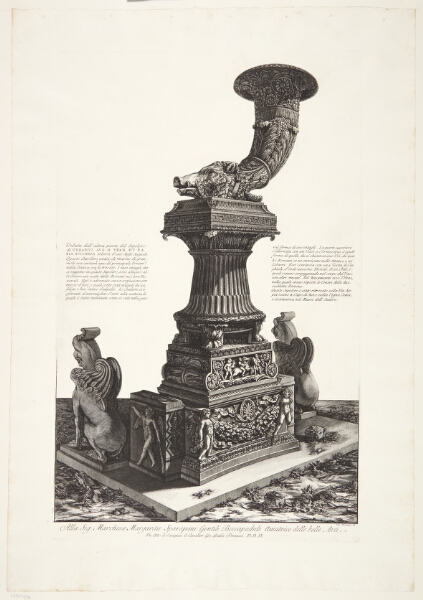 Giovanni Battista Piranesi, Samme gravmonument som i forrige blad, set fra en anden vinkel