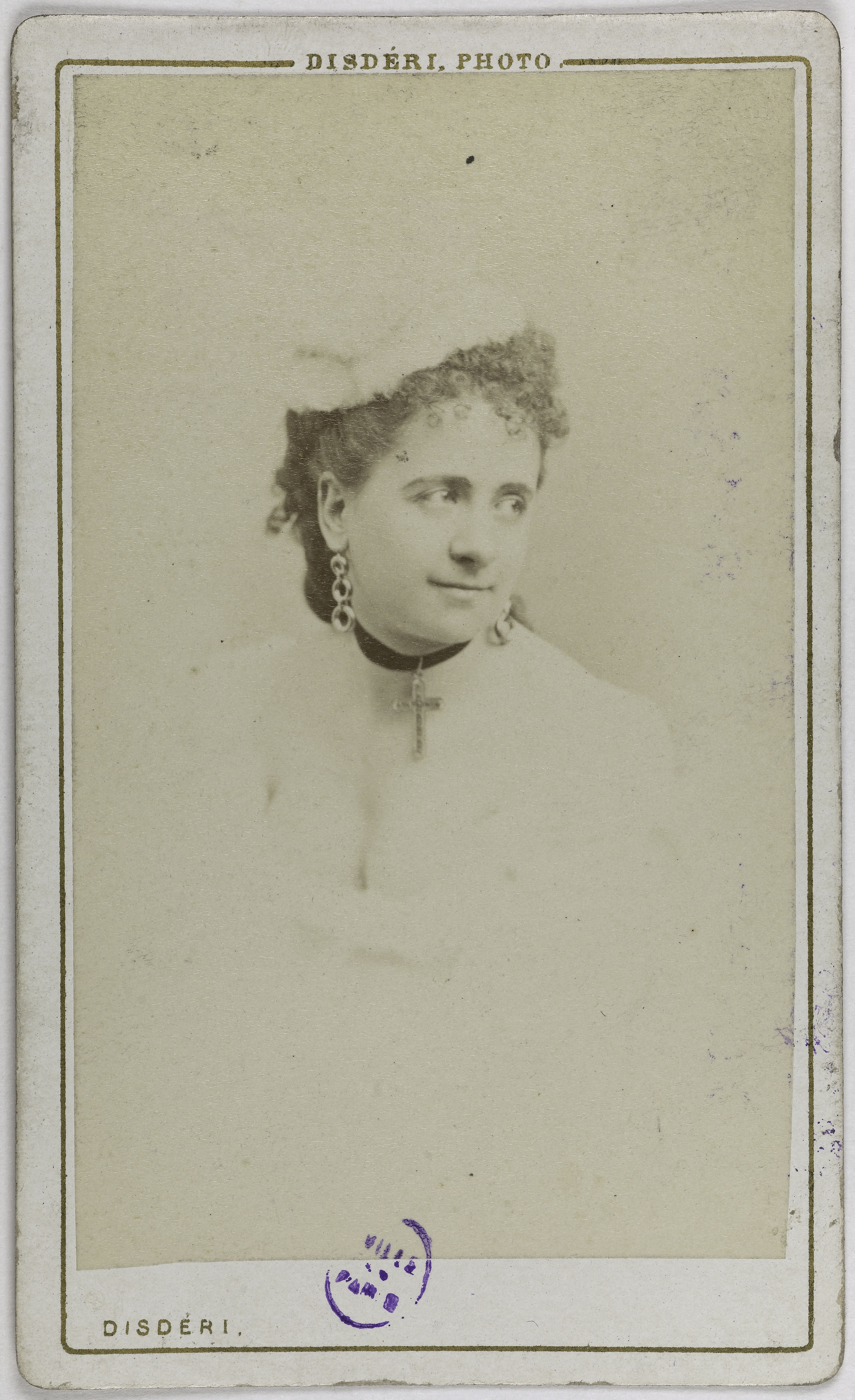 André-Adolphe-Eugène Disdéri, Portrait de Perrot Marthe (?), (actrice)
