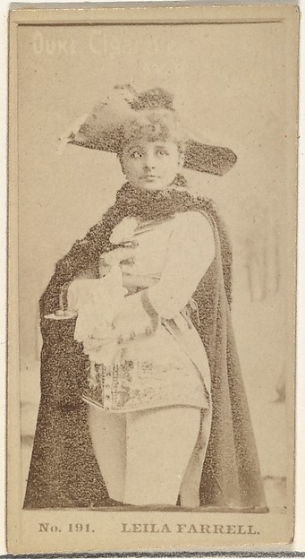 W. Duke, Sons & Co., Card Number 191, Leila Farrell, from the Actors and Actresses series (N145-6) issued by Duke Sons & Co. to promote Duke Cigarettes