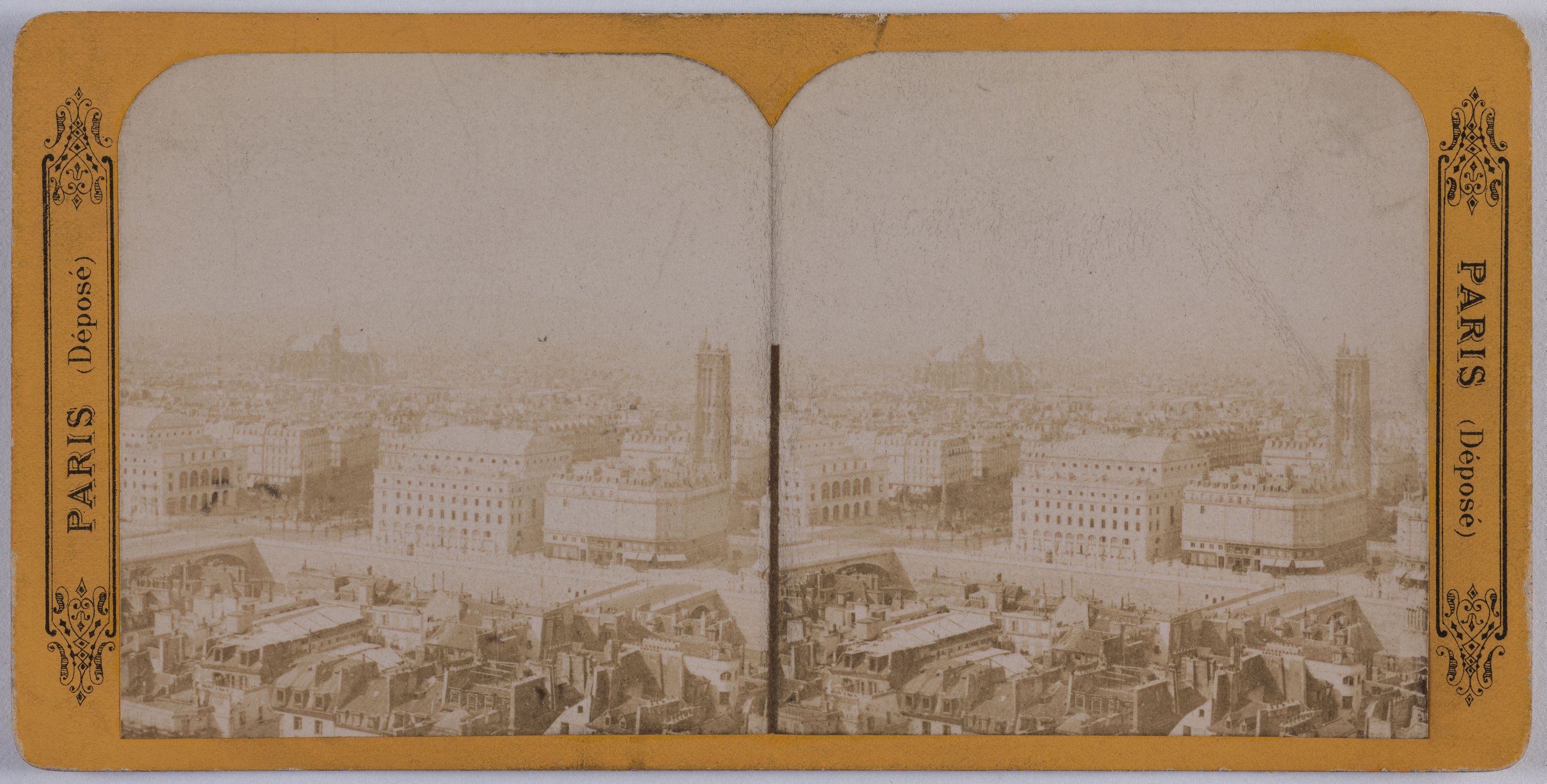 Anonyme, Panorama de Paris vers le nord