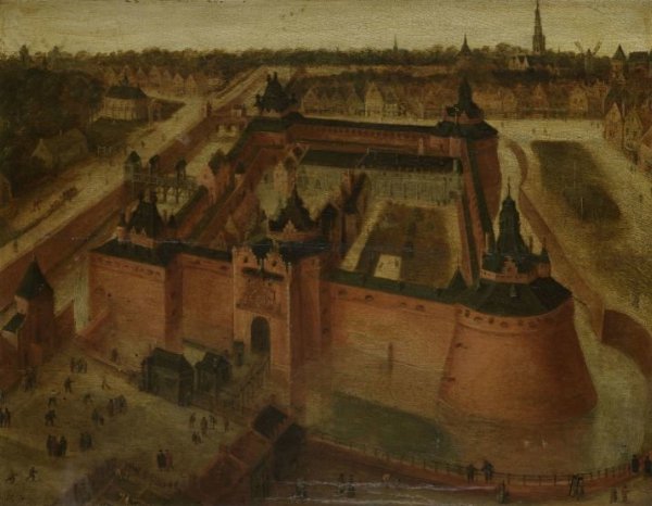 anonymous, Bird's-eye View of the Vredenburg (Vredeborch) Castle in Utrecht