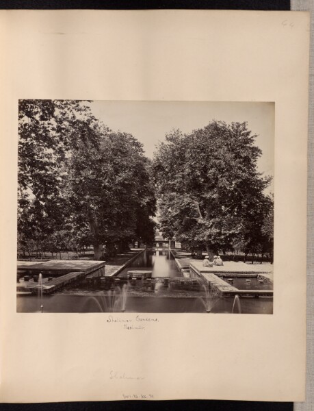 Samuel Bourne, Shalimar Gardens, Kashmir
