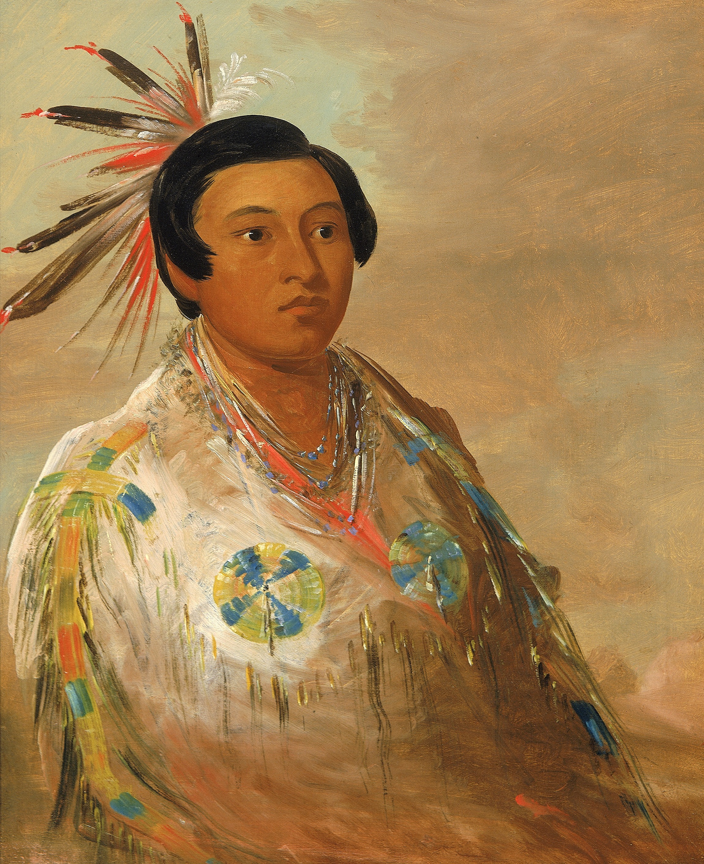 George Catlin, Hee-doh'ge-ats, a Young Man