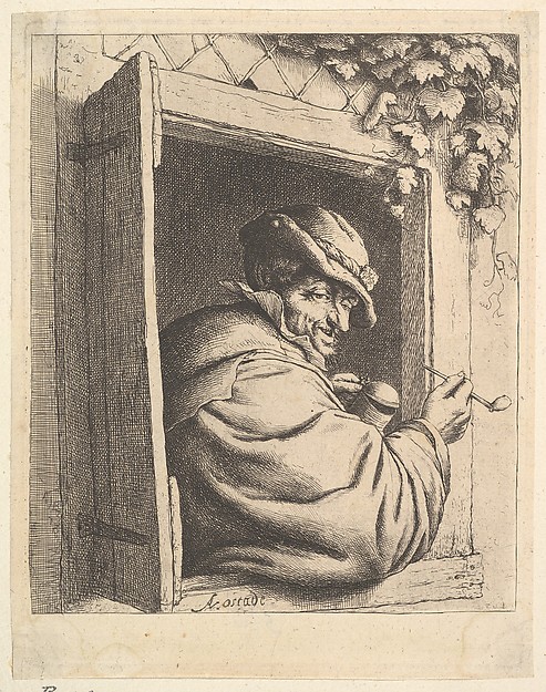 Adriaen van Ostade, Smoker at the Window