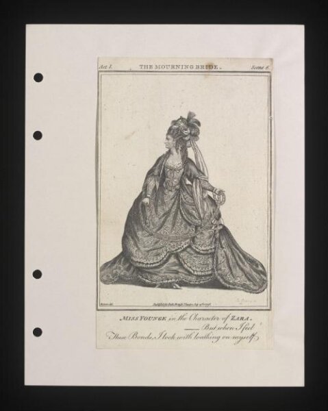 Unknown, Miss Younge in the Character of Zara