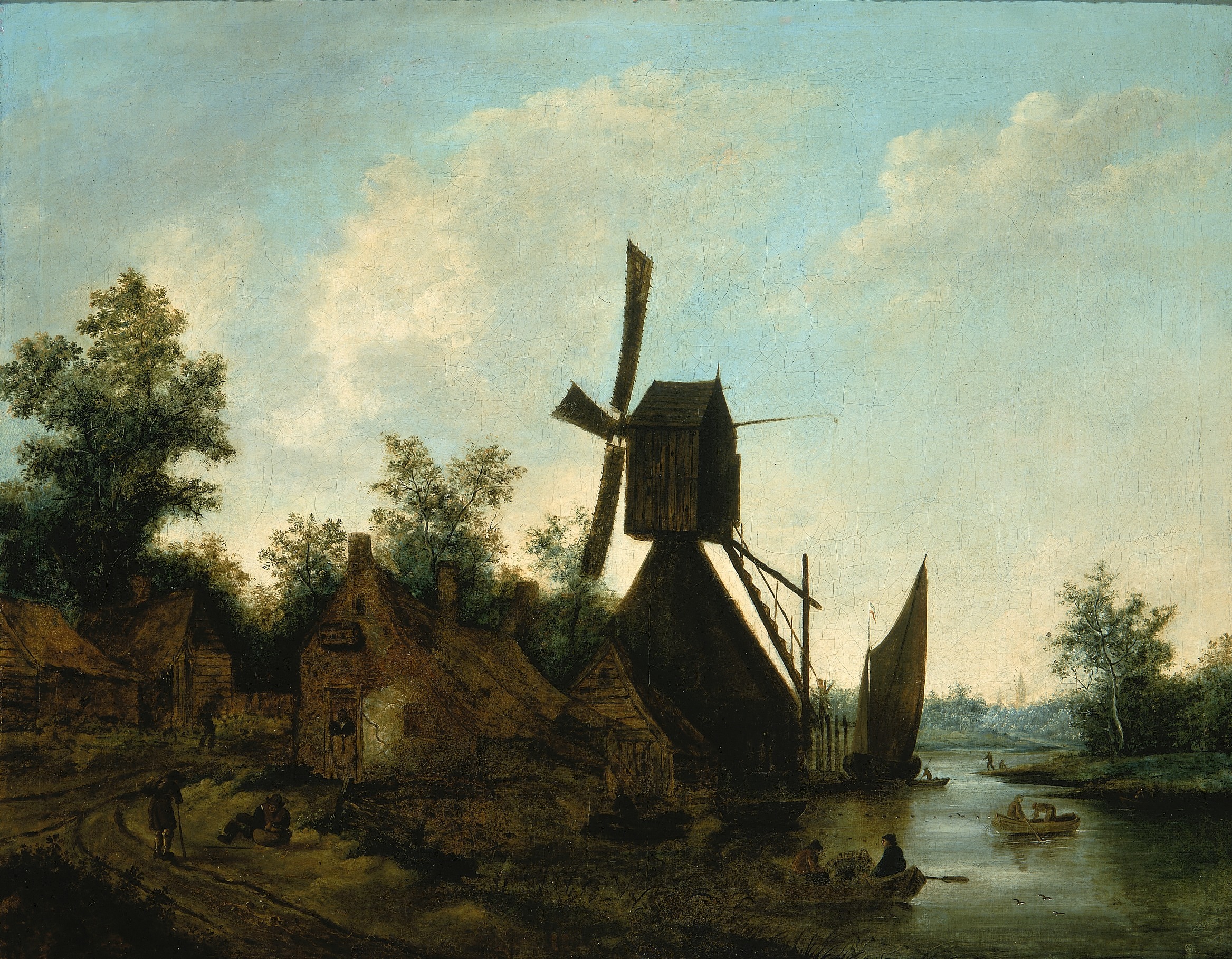 Unidentified, Landscape (Windmill)
