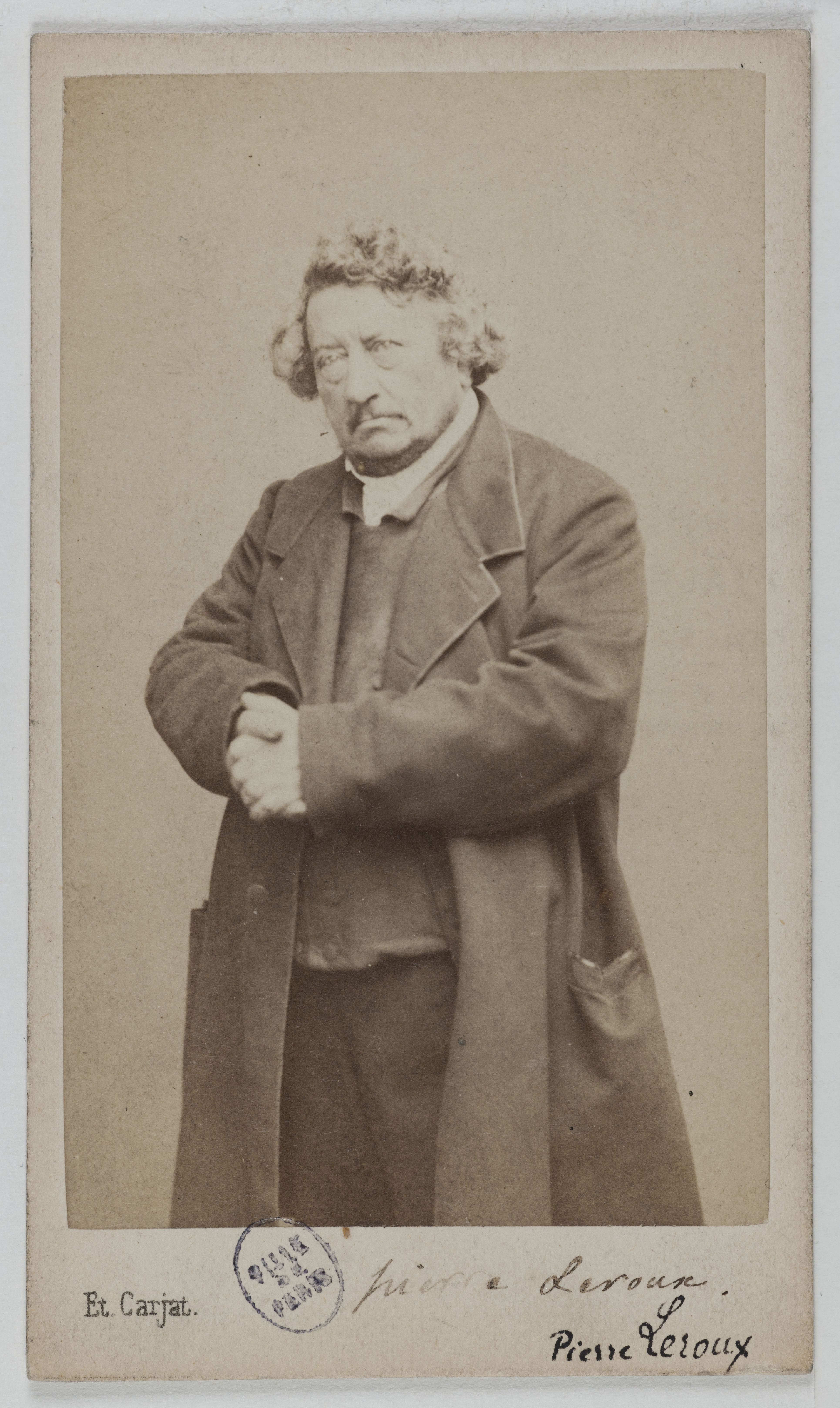 Carjat & Cie, Portrait de Leroux Pierre, (1797-1871), (publiciste, philosophe, homme politique)
