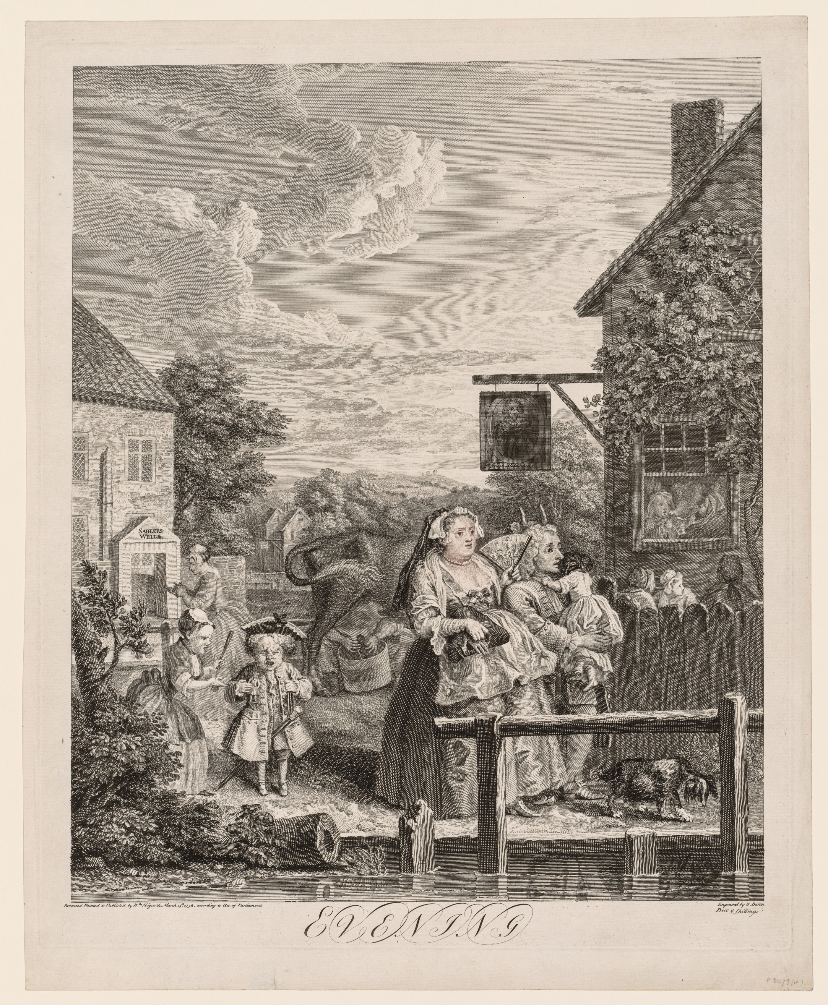 William Hogarth, The Four Times of Day:  Evening