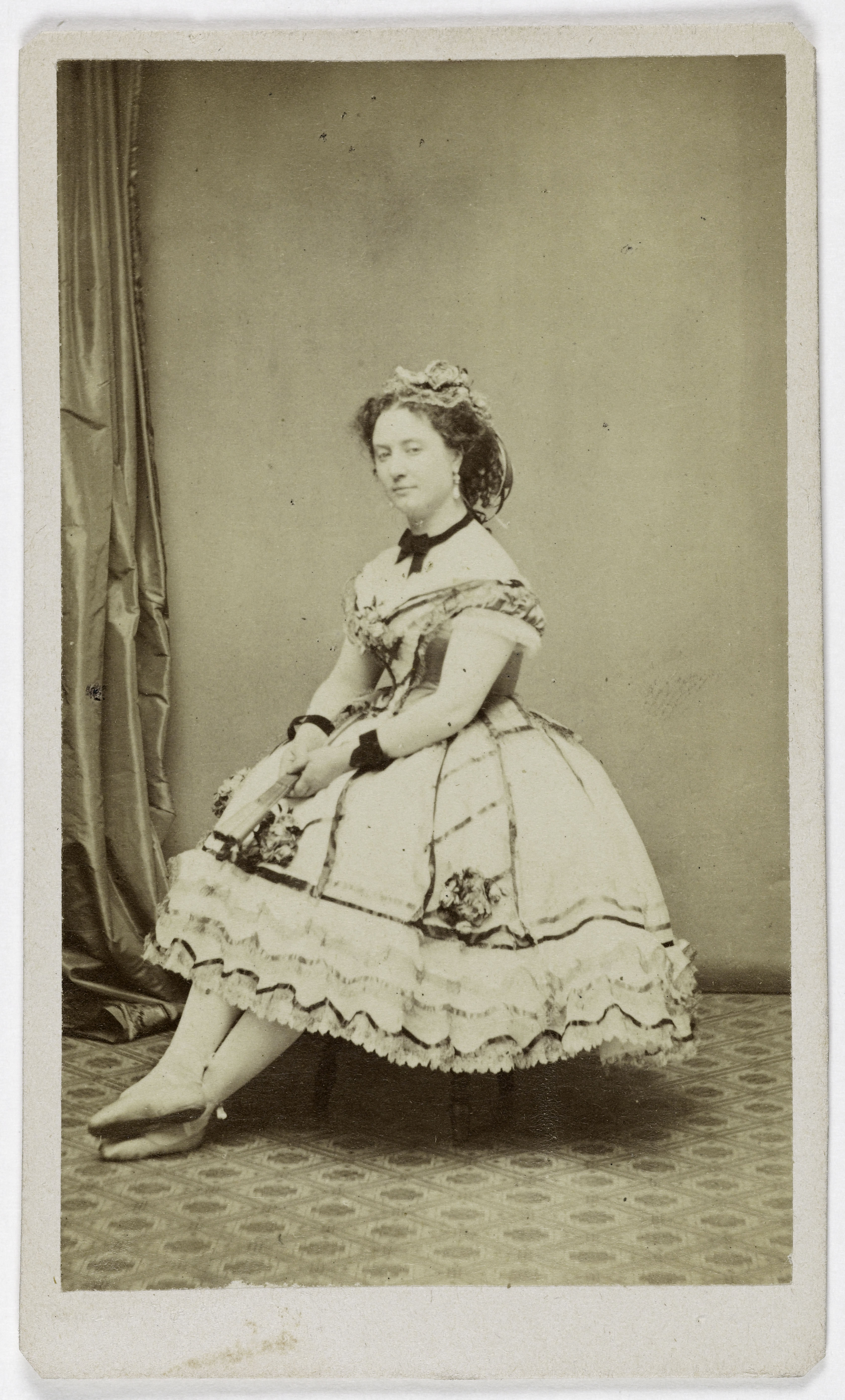 Ulric Grob, Portrait de Lucile Durand ( -après 1887), (actrice)