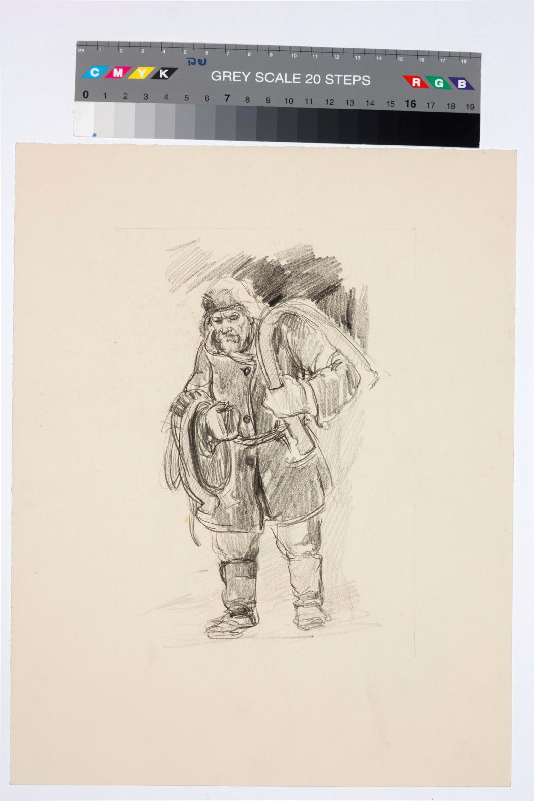 Andrus (autor) Johani, Illustration of a narrative by August Jakobson entitled “The Old Man with Horse Tools”