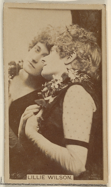 Allen & Ginter, Lillie Wilson, from the Actors and Actresses series (N45, Type 8) for Virginia Brights Cigarettes