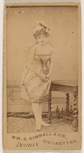 William S. Kimball & Company, Miss Devaux, from the Actresses series (N203) issued by Wm. S. Kimball & Co.