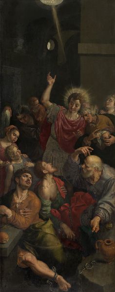 Ambrosius Francken I, Saint Sebastian in Prison