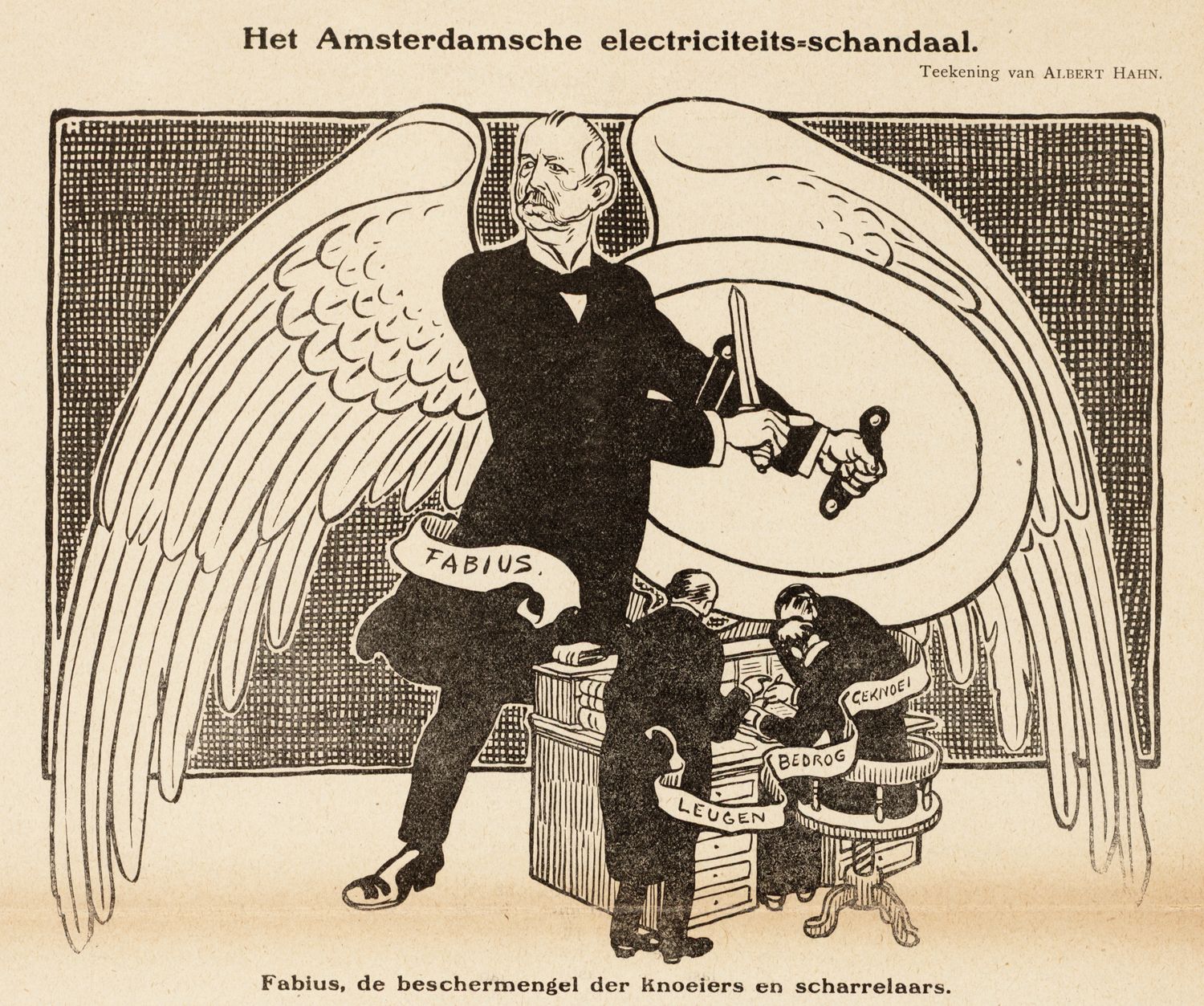 Hahn, Albert,draughtsman., Het Amsterdamsch electriciteits-schandaal
