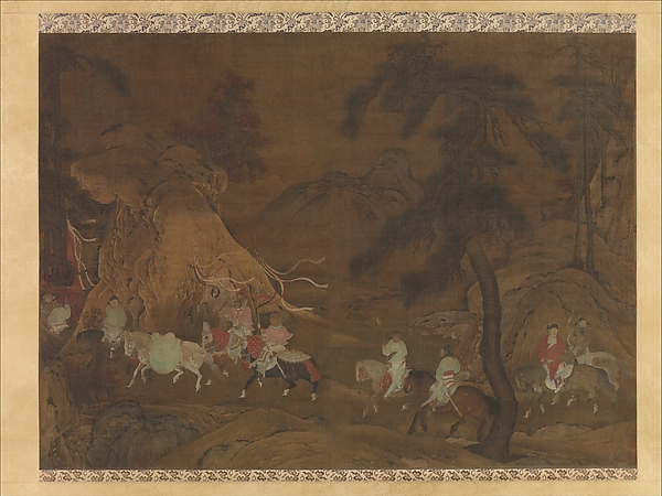 Unidentified artist, Emperor Xuanzong's flight to Shu
