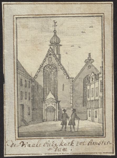 Unknown artist, View of the Old Walloon Church at Amsterdam