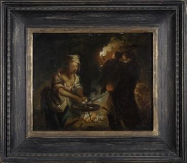 Johann Conrad Seekatz, Nachtszene mit rastenden Soldaten