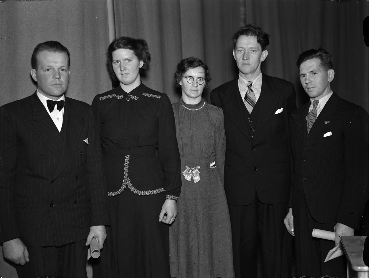 Paul Sandberg, "Hushållningssällskapets vinterting i Upsala" - stipendiaterna, Uppsala slott, Uppsala december 1942