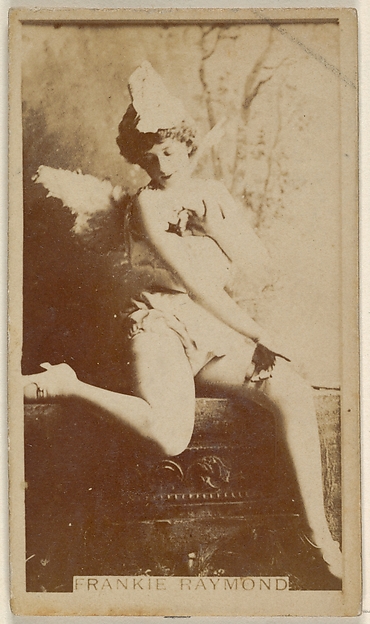 Allen & Ginter, Frankie Raymond, from the Actors and Actresses series (N45, Type 8) for Virginia Brights Cigarettes
