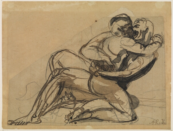 Auguste Rodin, En mand der omfavner en kvinde