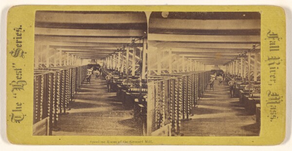 Unknown, Spooling Room of the Gromet Mill. [Fall River, Mass.]