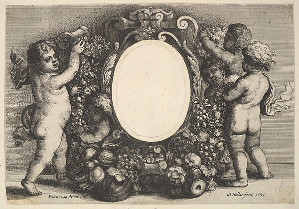 Wenceslaus Hollar, Paedopaegnion: Third Title Page: Petrus vanden Avont Belga Antuerpianus pictor