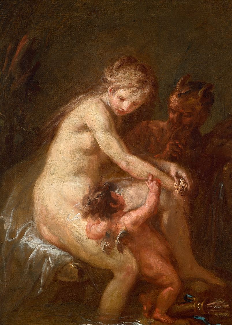 Martin Johann Schmidt, Nymphe und Faun mit Amor