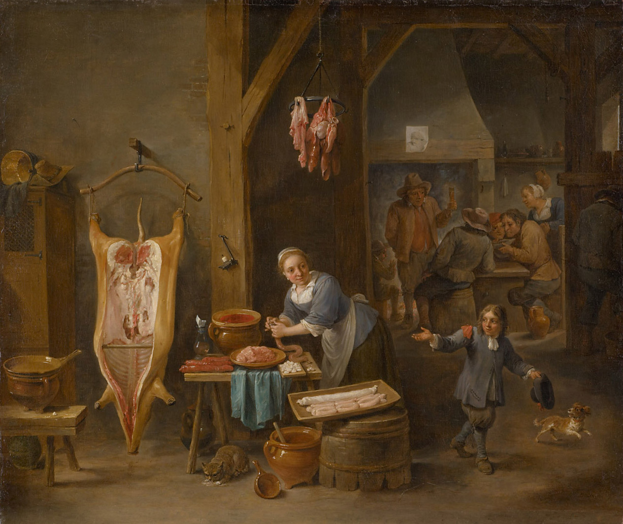 David Teniers the Younger, The Sausage Maker